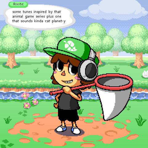 some tunes inspired by that animal game series plus one that sounds kinda cat planet-y